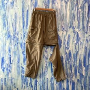 Columbia Nylon Hiking Pants Convertible Zip-off Shorts Men’s S